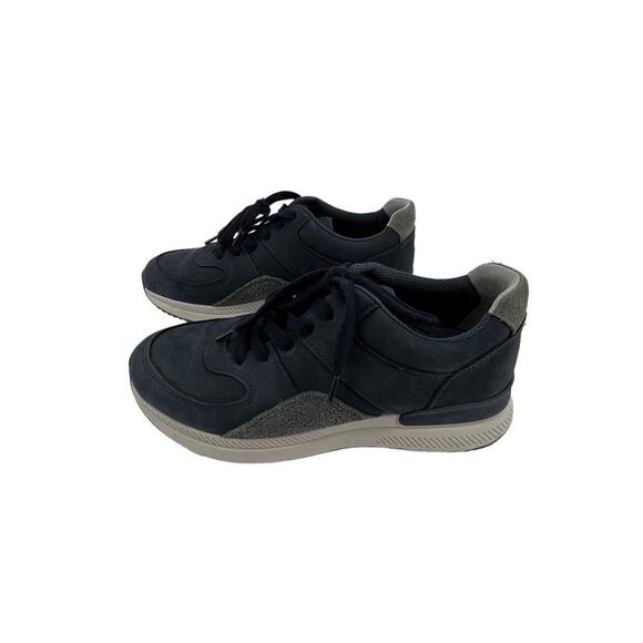 Everlane Dark Blue Sneakers Shoes Women's Size 8 Leather Upper - Picture 3 of 6